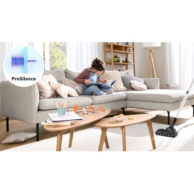 Bosch - BGB6SIL0L - Serie 6, Dammsugare med påse, ProSilence, Vit
