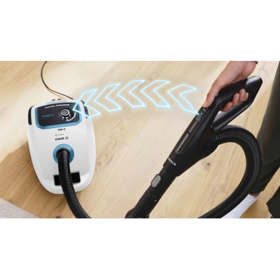 Bosch - BGB6SIL0L - Serie 6, Dammsugare med påse, ProSilence, Vit