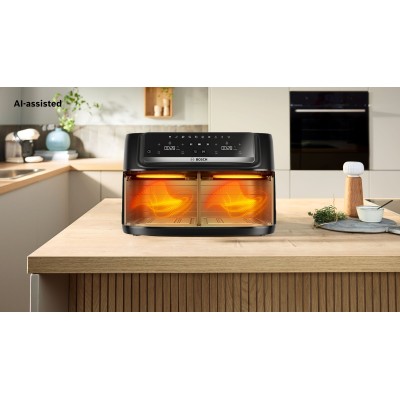 Bosch - MAFD440B7 - Serie 4, Airfryer med två utdragslådor, Svart