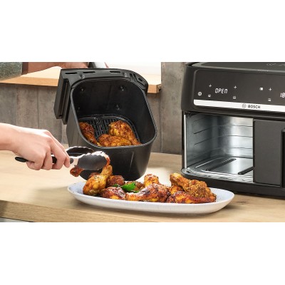 Bosch - MAFD440B7 - Serie 4, Airfryer med två utdragslådor, Svart