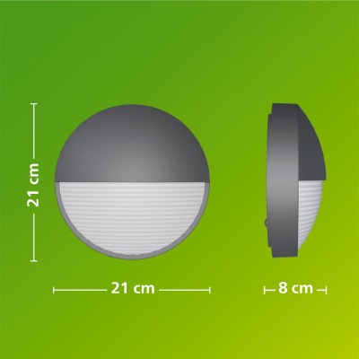 Capricorn Vägglampa 800lm Ultra Efficient Antracit