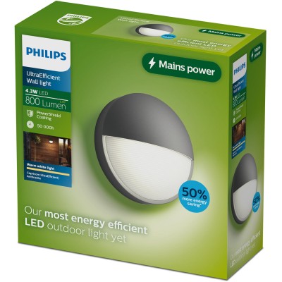 Capricorn Vägglampa 800lm Ultra Efficient Antracit