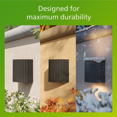 Zyra Vägglampa 800lm Ultra Efficient Antracit