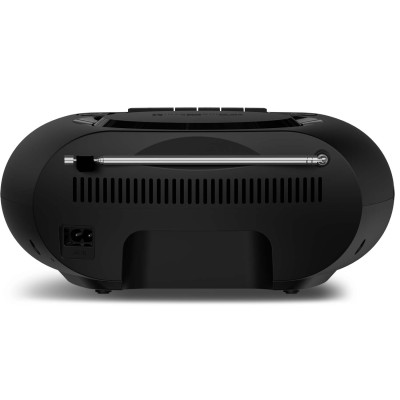 Boombox CD DAB+/FM-radio Kassett USB Bluetooth Svart