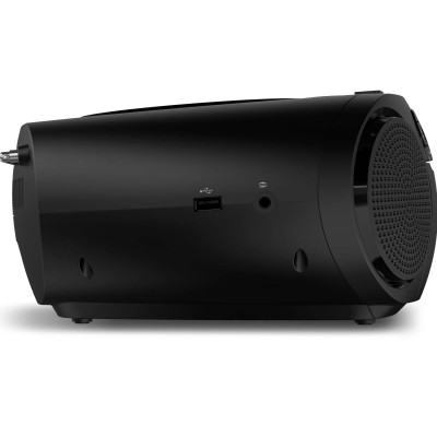 Boombox CD DAB+/FM-radio Kassett USB Bluetooth Svart