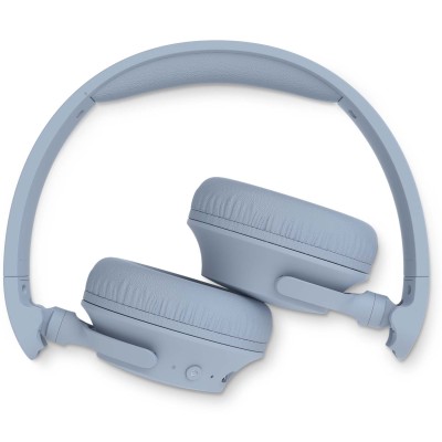 Hörlurar On-Ear Bluetooth 70h speltid App Ljusblå