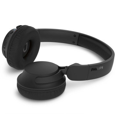 Hörlurar On-Ear Bluetooth 70h speltid App Svarta