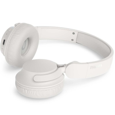 Hörlurar On-ear Bluetooth ANC,0H speltid App GRS Vit