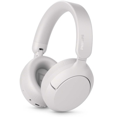 Hörlurar Over-ear Bluetooth + kabel ANC 80h speltid Hi-res App GRS Vit