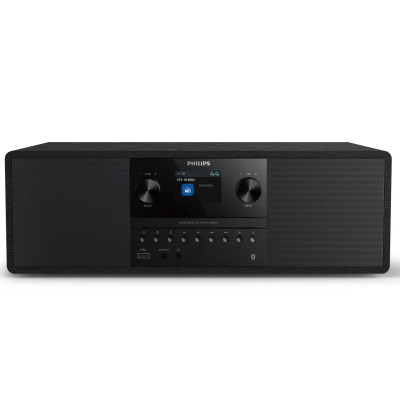 Musik-anläggning Bluetooth Auracast 50 W RMS DAB+/FM-radio CD USB Svart