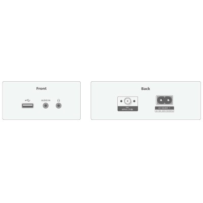 Musik-anläggning Bluetooth Auracast 50 W RMS DAB+/FM-radio CD USB Svart