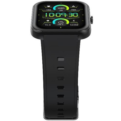Smartwatch rektangulär AMOLED-display Trainerwatch3 Svart