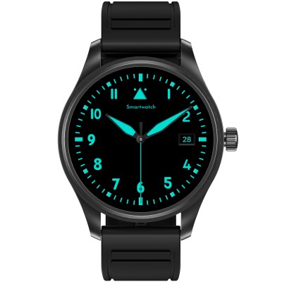 Smartwatch rund AMOLED-display Trainerround3 Svart