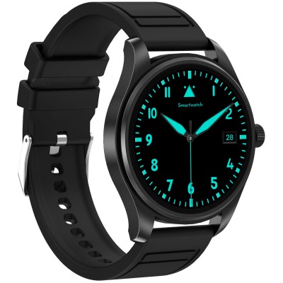 Smartwatch rund AMOLED-display Trainerround3 Svart