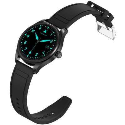 Smartwatch rund AMOLED-display Trainerround3 Svart