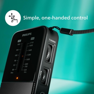 Radio FM MW Fick-format TAR1509 Svart