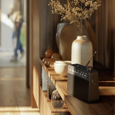 Radio FM MW TAR2509 Svart