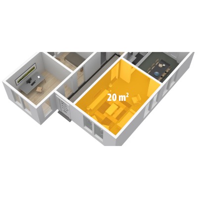 Konvektor Element 1500W Justerbar Temostat KA-5911