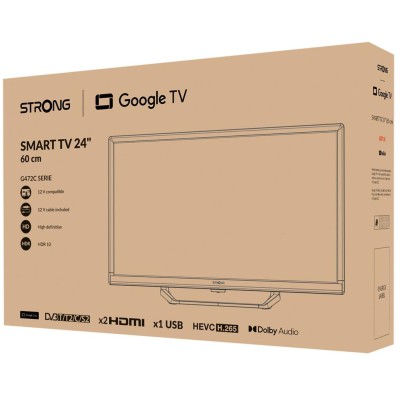 TV 24" HD LED 230/12Volt Google TV SRT24HG4723C Svart