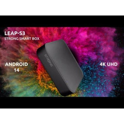 TV-box 4K WiFi/LAN Google TV LEAP-S3 Svart