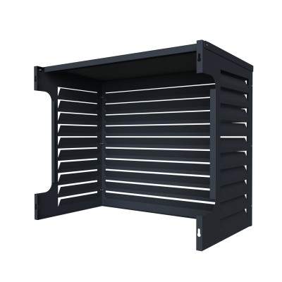 Värmepumpsskydd 1000 Aluminium Antracitgrå