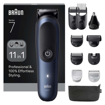 Braun - All-in-One Series 7 11in1 Grooming Kit Styler 7540 Black / Deep Blue - A15611