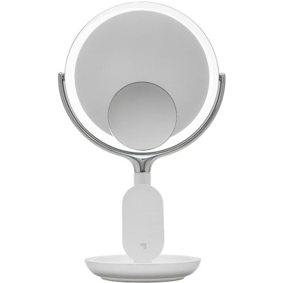 Bathroom Wireless Charger with Mirror Round LED 8inch