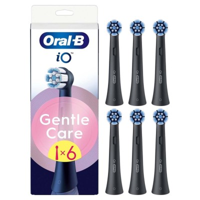 Oral B - Borsthuvud iO Gentle Care Black 6st - A15604