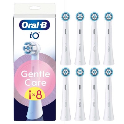 Oral B - Borsthuvud iO Gentle Care White 8st - A15602