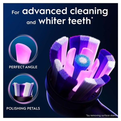 Oral B - Borsthuvud iO Radiant White Black 3st - A15605
