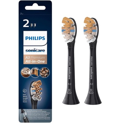 Philips - Borsthuvud Svart A3 Premium All-inOne 2st HX9092/11 - A13305
