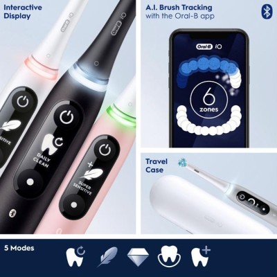 Oral B - Eltandborste iO6 Series M6 Black/Light Rose - 448877