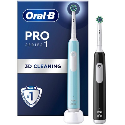 Oral B - Eltandborste Pro1 Duo Black / Turquoise - A11293