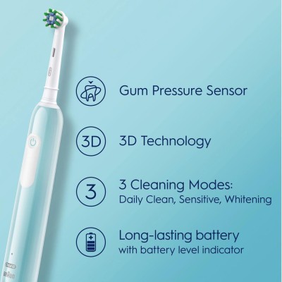 Oral B - Eltandborste Pro1 Duo Black / Turquoise - A11293