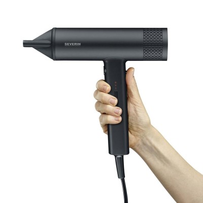 Severin - Hårfön S-STYLE SPEED PRO HT 0170 2000W 3 Effekt/Templägen  2.8m SLADD SVART - A15855