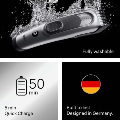 Braun - Hårklippare Series 7 +5 Stylingverktyg HC 7590 Black / Spc Grey - A15742