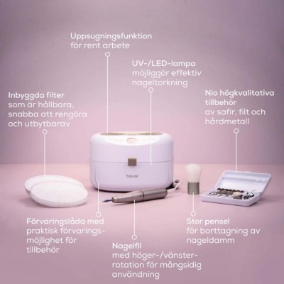 Beurer - Manikyr- och Pedikyrstation StudioNails Pro – 3-i-1 MP 200 - A15869