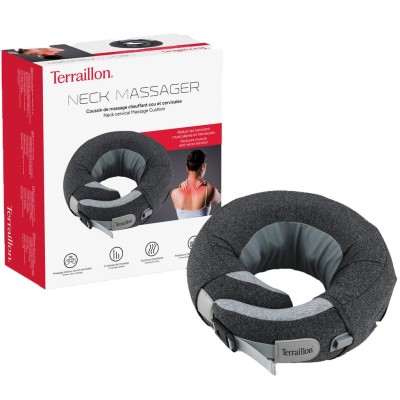 Terraillon - Nackmassage Shiatsu 3 hastigheter, 2 rotation, uppvärmning & USB-C - A13137