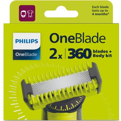Philips - OneBlade Ersättningsblad QP624/50 2-pack - A14702