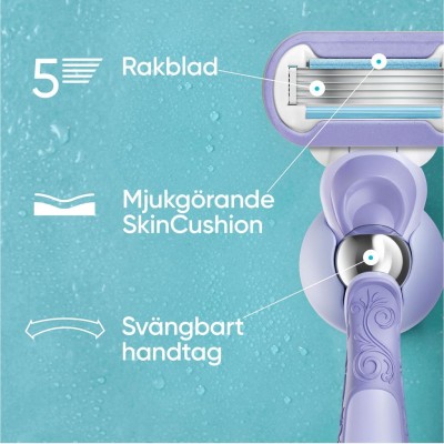 Gillette - Rakhyvel Extra Smooth Swirl + 1st rakblad - A14585
