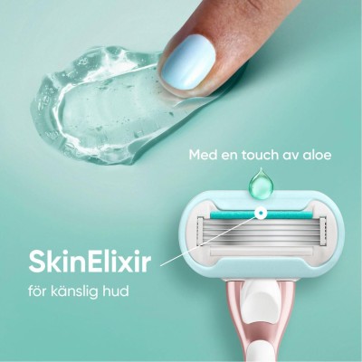 Gillette - Rakhyvel Pro Smooth Sensitive + 1st rakblad - A14586