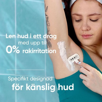 Gillette - Rakhyvel Pro Smooth Sensitive + 3st rakblad - A14594