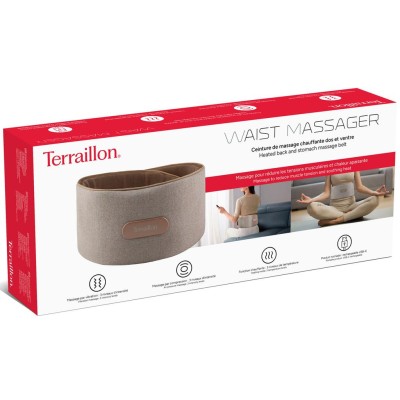 Terraillon - Värmebälte uppladdningsbar, 2 massagelägen & värmefunktion - A13136