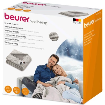 Beurer - Värmefilt 200x150cm HD 150 XXL Nordic - B43105