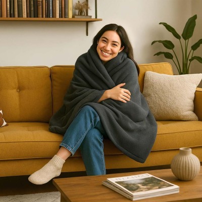 Terraillon - Värmefilt Cozy 160x120cm Dark Grey - A15519