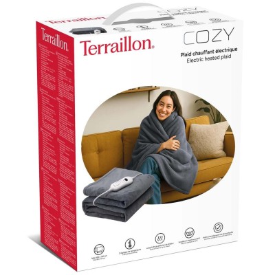 Terraillon - Värmefilt Cozy 160x120cm Dark Grey - A15519