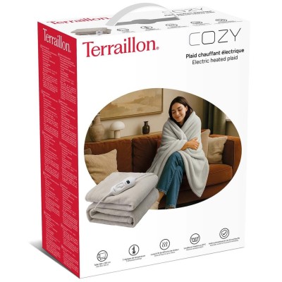 Terraillon - Värmefilt Cozy 160x120cm Light Grey - A15518