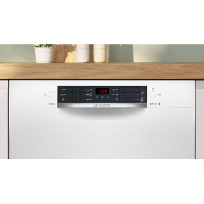 Bosch - SMU26AW11S - Serie 2, Underbyggd diskmaskin, 60 cm, Vit