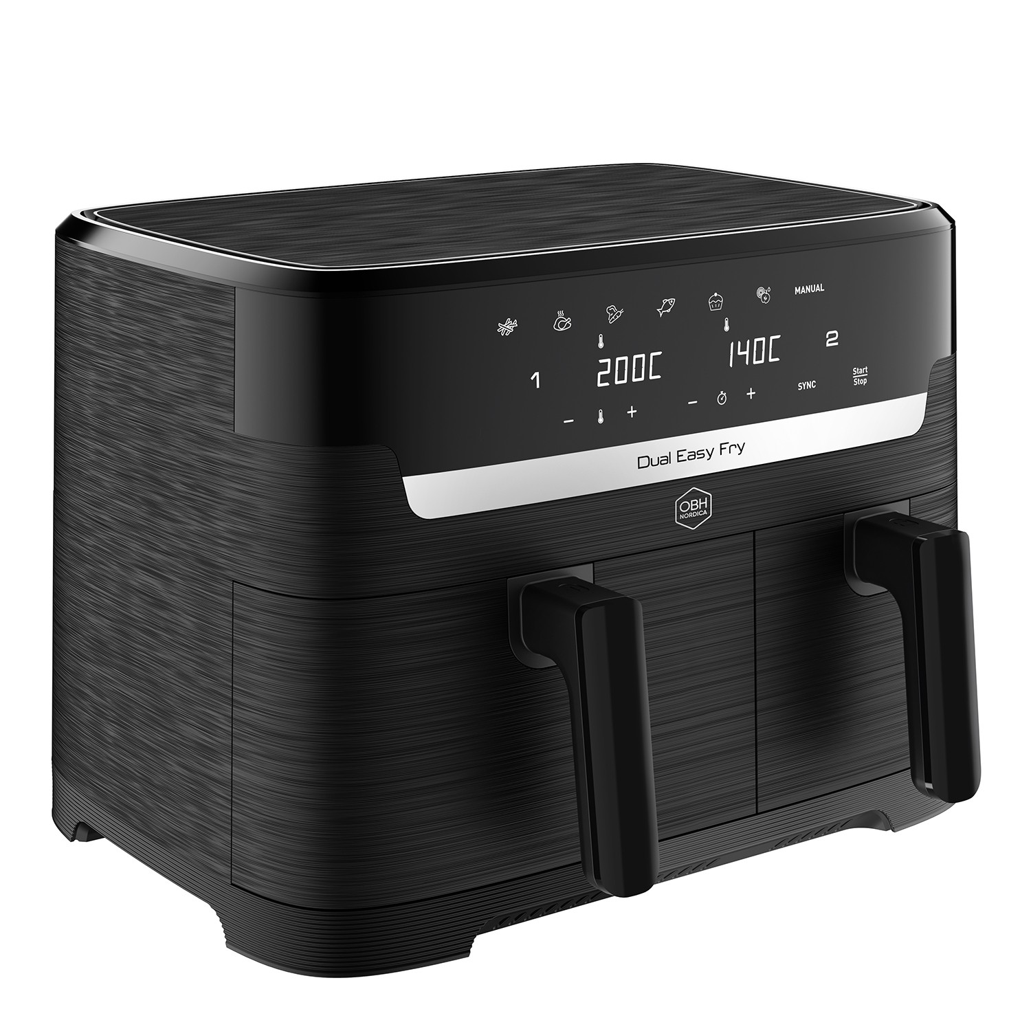 Airfryer Dual Easy Fry 8,3 L svart